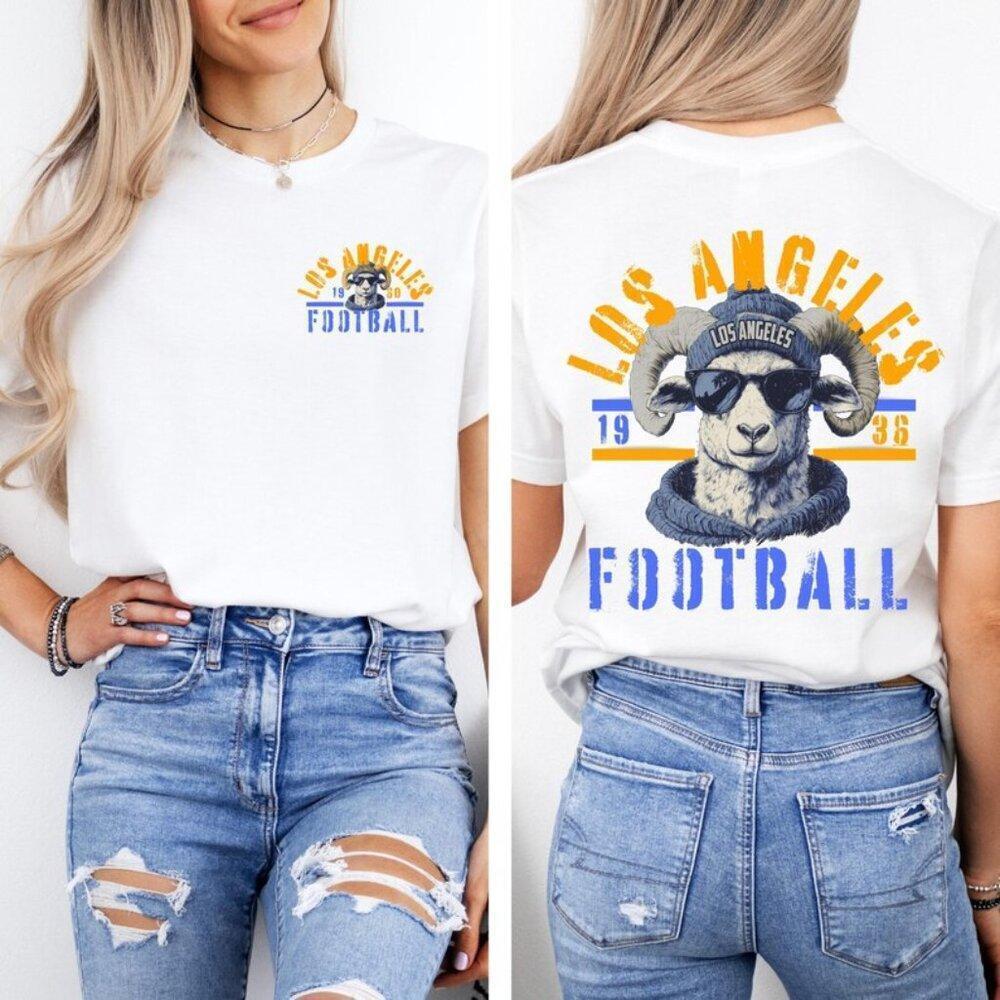 Los Angeles Football Shirt Double Sided, Los Angeles Shirt 2 Sided - Picture 1 of 4